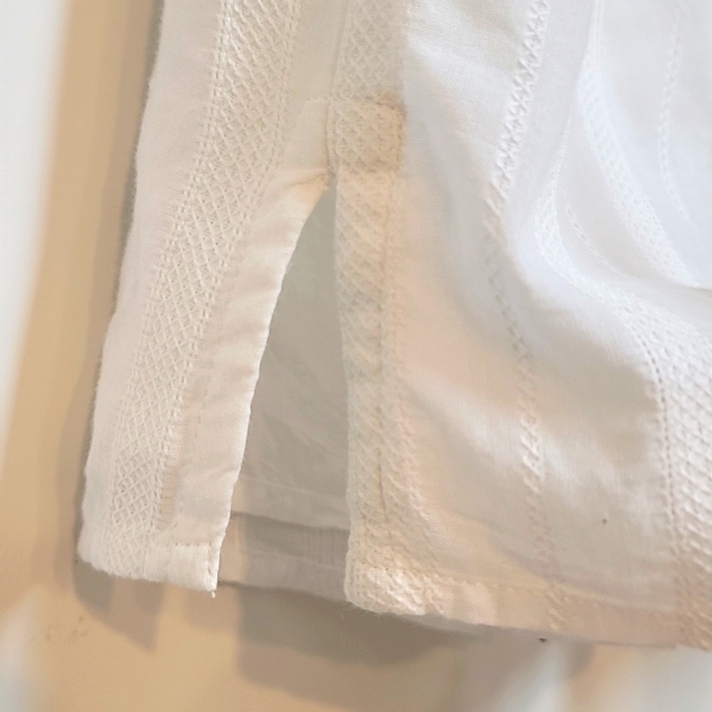 Cleobella | Navi Embroidered White and Blue Women's Top - Picture 7 of 11